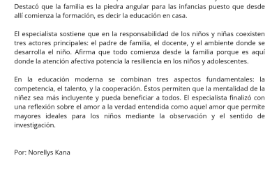 La familia es la piedra angular para las infancias