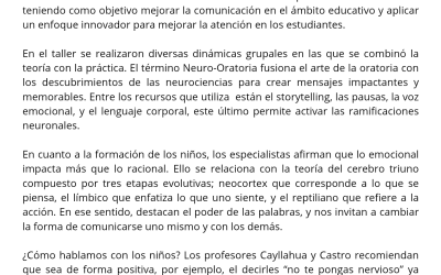 La Neuro-Oratoria: La oratoria busca despertar emociones
